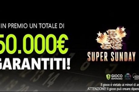 Sisal Presenta il Super Sunday: Montepremi da 50.000€