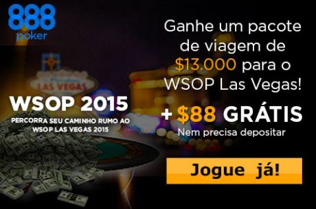 Pacote de $13,000 Main Event WSOP: Ganha Grátis na 888poker