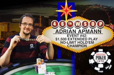 Adrian Apmann Vence Evento #42: $1,500 Extended Play No-Limit Hold'em ($478,102)