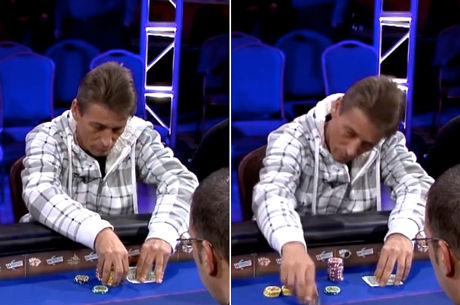 Reading Poker Tells Video: Double-Checking Hole Cards Before Postflop Bets