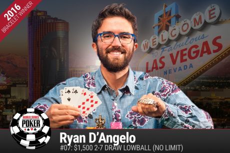 For the Love of the Game: Ryan D'Angelo Wins his First WSOP Bracelet