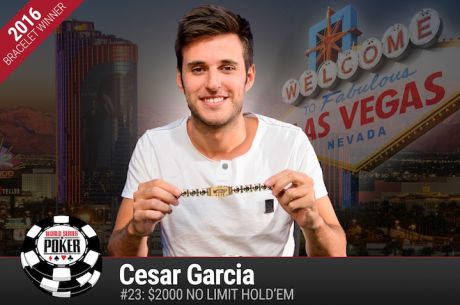 Cesar Garcia Vence Evento #23: $2,000 No-Limit Hold'em ($447.739)