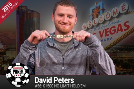 Cheered by Raucous Rail, David Peters Wins First Bracelet