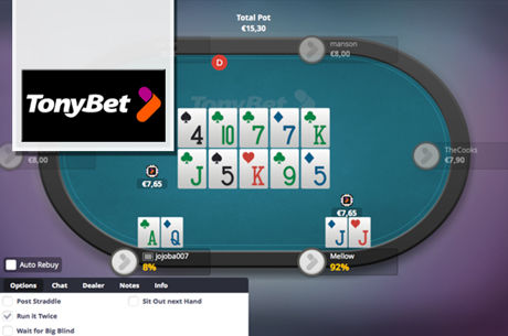 TonyBet Responds to Phil Galfond's 'Run It Once' by Announcing 'Run it Twice' Poker Tournaments