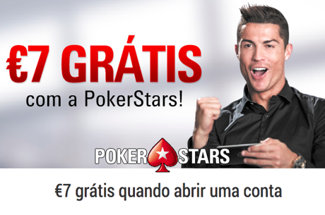 Recebe €7 Grátis na PokerStars!