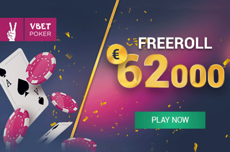 Ganhe muito no Freeroll de €62,000 do Vbet Poker