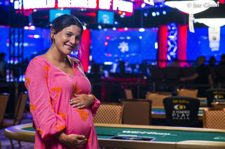 Natasha Mercier and Baby Bump Hit the Felt at the WSOP