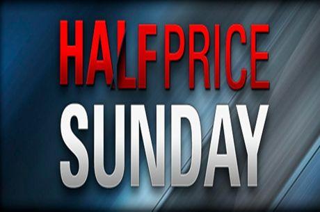 Half Price Sunday dia 22 de Outubro na PokerStars.pt
