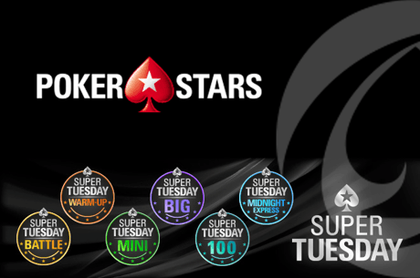 fabio2916, AnaDuarte30, joliveira76 e quico.BJ com Super Tuesday na PokerStars.pt