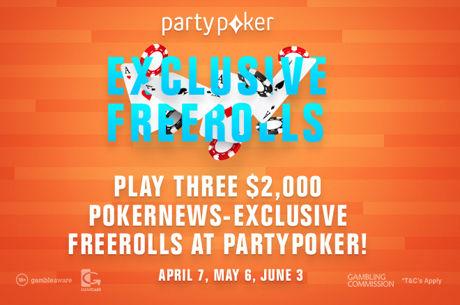 O Primeiro Freeroll de $2,000 no partypoker é já dia 7 de Abril