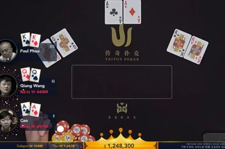 [VIDEO] AA contre KK contre QQ... Un setup à 1 million digne du poker online