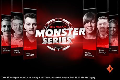 $2.5 Million Guaranteed Monster Series Hits partypoker March 10