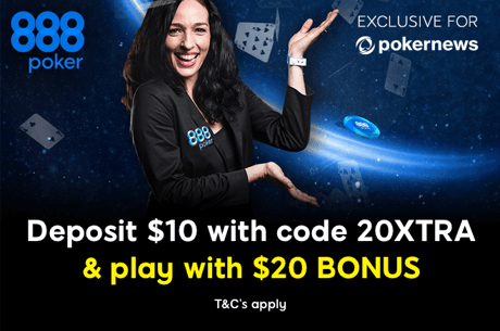 Canadian Players: Grab $20 for a $10 Deposit at 888poker.com
