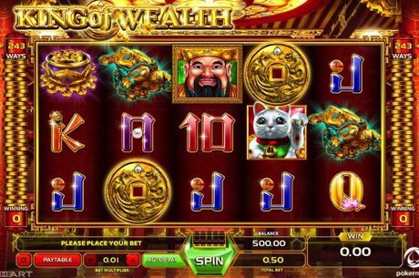 Spin for the Golden Throne on the King of Wealth Slot Machine