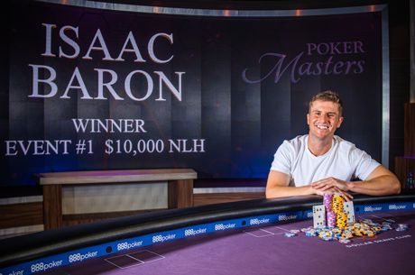 Isaac Baron vence Evento #1: US$ 10K NLH do Poker Masters 2019