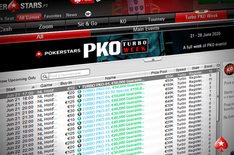 50 torneios e €2 milhões garantidos na Turbo PKO Week da PokerStars.pt