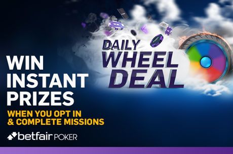 Win Up to €5,000 Every Day for Free in the Daily Wheel Deal at Betfair Poker