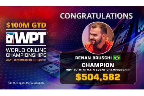 WPT WOC Mini Main Event: Le trophée et 504.583$ pour Renan Carlos Bruschi, 5 qualifiés...