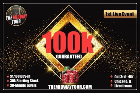 $1,100 Buy-In, $100K GTD Midway Poker Tour Coming to Chicagoland October 2-4