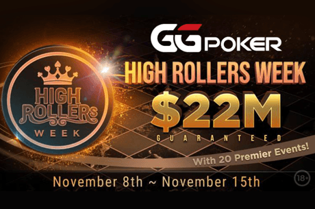 High Rollers Week na GGPoker com $22M GTD entre 8 e 15 de novembro