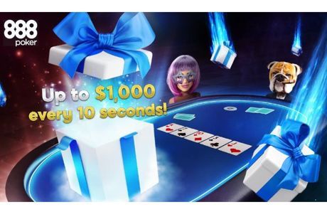 Ganhe prêmios a cada 10 segundos nas Gift Drops Turbo do 888poker