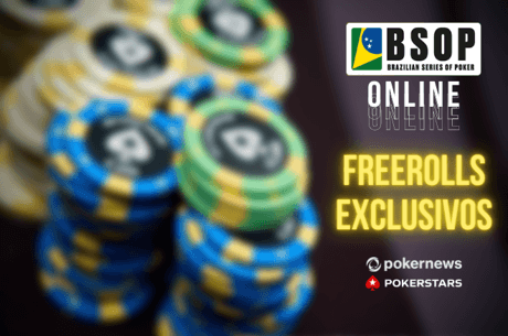 Freerolls PokerNews: Ganhe vagas GRÁTIS nos Main Events do BSOP Online