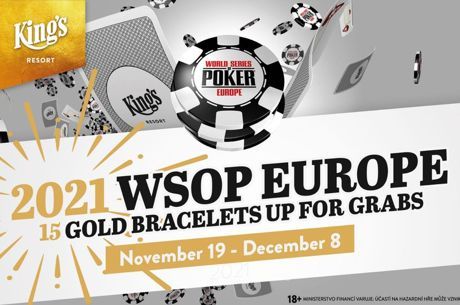 Calendário WSOP Europe 2021 anunciado; quase €12M garantidos e 15 braceletes
