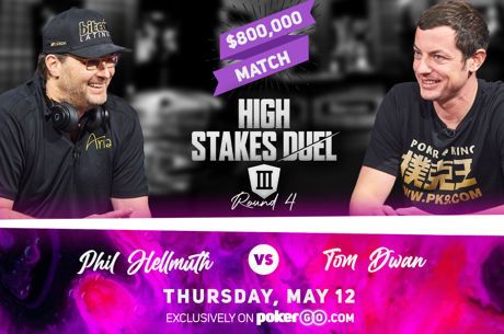 Phil Hellmuth & Tom Dwan to Play $800K 'High Stakes Duel' Match on May 12