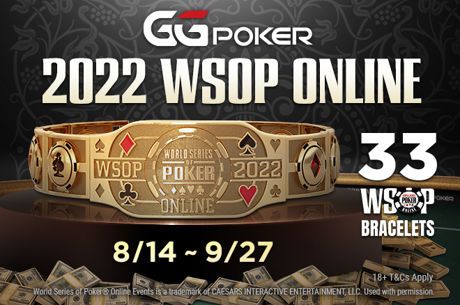 2022 GGPoker WSOP Online to Award 33 Bracelets; Runs August 7-September 27