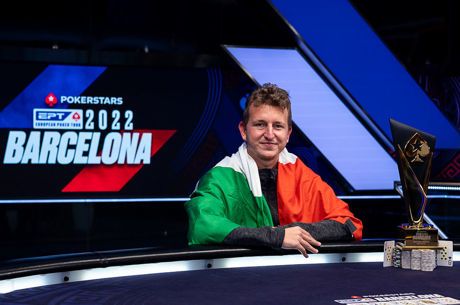 Giuliano Bendinelli recupera de 1 Big Blind para vencer o EPT Barcelona Main Event 2022...