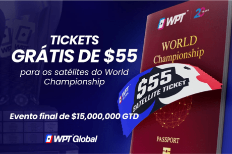 Receba um ticket grátis de US$ 55 para um satélite do WPT World Championship no WPT Global