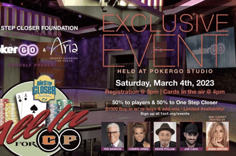 Celebrities Head to PokerGO Studio for One Step Closer Foundation Event on March 4