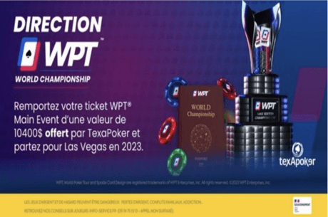 Gagnez votre Siège pour Direction WPT Chaque Vendredi sur PMU Poker