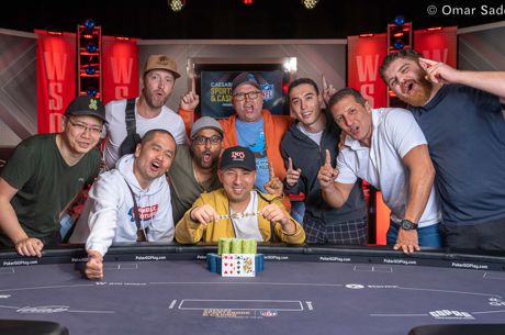 Stephen Nahm Toasts To His Victory in Event #21: $1k Pot-Limit Omaha