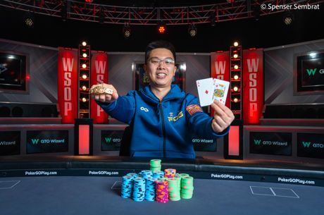 Weiran Pu Captures His First Bracelet in Event #65: $5,000 6-Handed No-Limit Hold'em ($938,244)