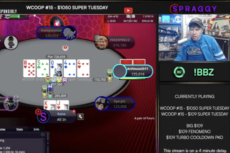 WATCH: Spraggy Bluffs With King-High On WCOOP Money Bubble; Will It Work?