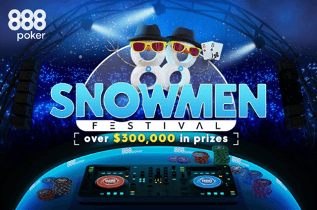 Três meses de freerolls e muito valor extra no Snowmen Festival do 888poker