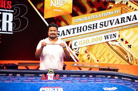 Santhosh Suvarna vence € 50K Diamond High Roller da WSOP Europa (€ 650.000)