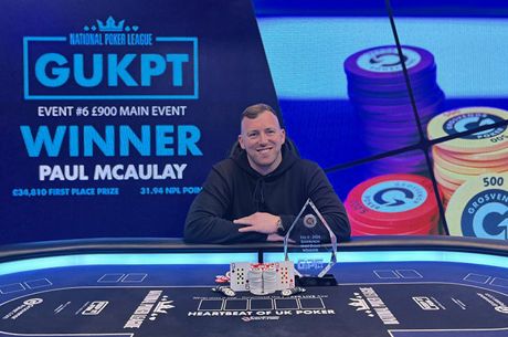 Paul McAulay's Maiden Live Victory Comes With £34,810 at GUKPT Edinburgh
