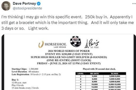 Barstool Sports' Dave Portnoy Teases Entering the 2024 World Series of Poker