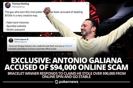 2024 WSOP Bracelet Winner Antonio Galiana Accused of $94K Online Poker Scam