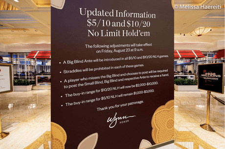 Details on New Wynn Poker Rule Change: Straddles Have Become a Weapon