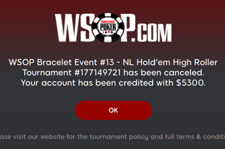 Online WSOP Bracelet Event Canceled After Only Drawing Four Players