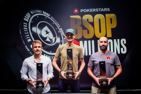 Jo?o Vieira sobe ao pódio do R$ 250K The Legends do BSOP Millions