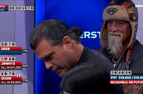 Crazy Hand Sees Pocket Aces Suck Out Twice in an Improbable Way