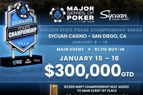 MSPT Heads to San Diego for Golden State Poker Championship Jan. 8-19
