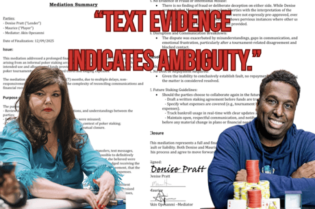 Mediation Settlement Reached in Maurice Hawkins Financial Dispute with Poker Backer