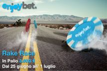 Poker online: torna la Rake Race su Enjoybet.it!