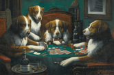 Famous Painting of Dogs Playing Poker Sells for Over $650,000