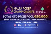 Malta Poker Championships to be Held on Pokio May 22-27th